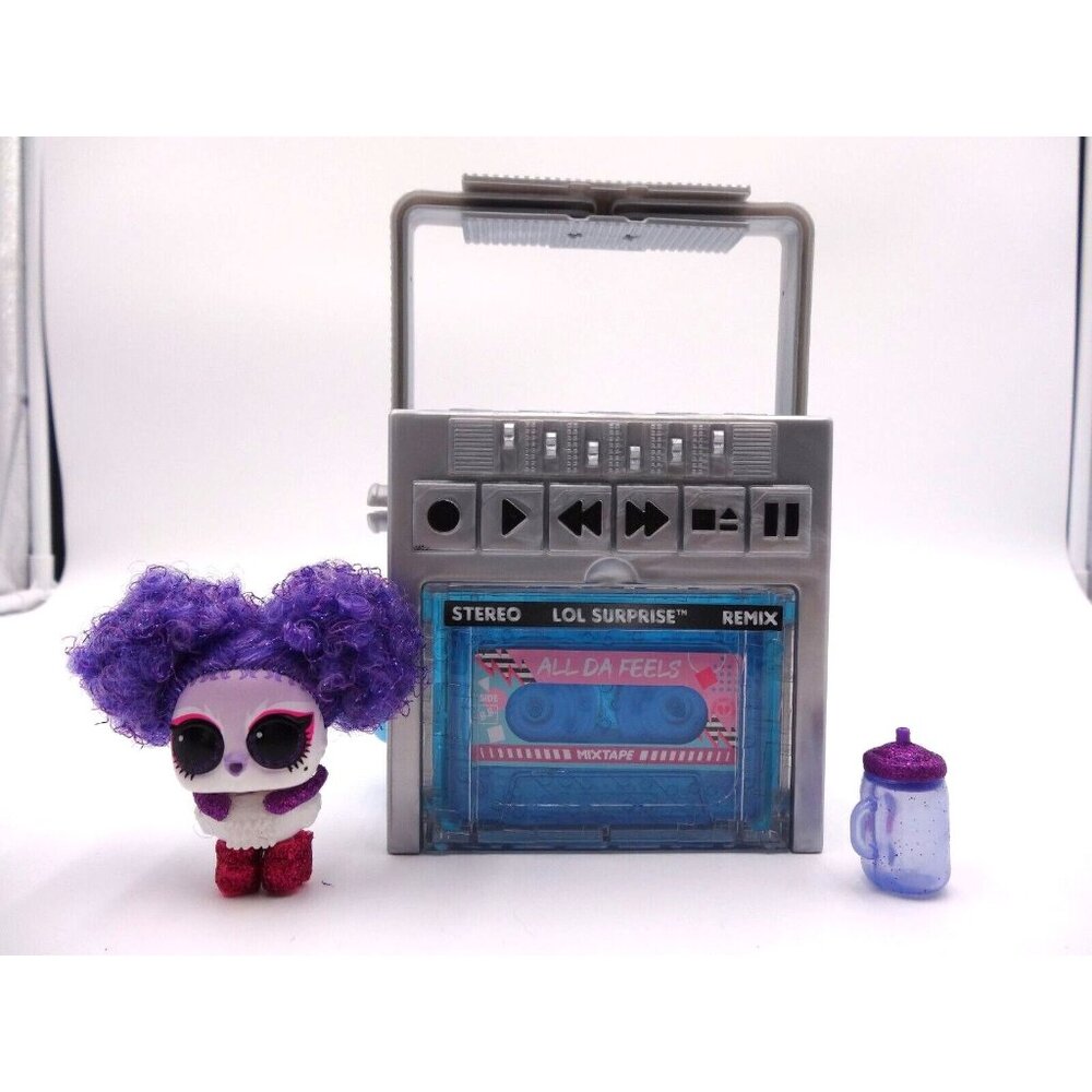 LOL Surprise Remix Pets Light Blue Cassette Tape Toys Crew Remix and Pet and Dri